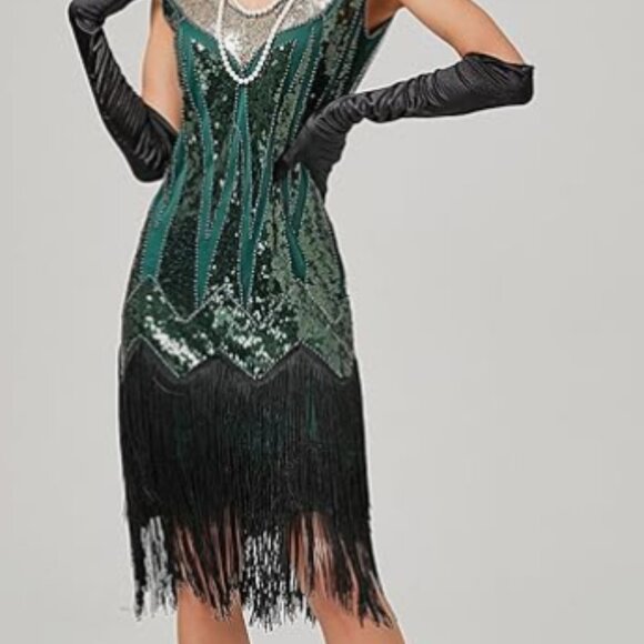 1920s Women Gatsby Flapper Dress - Picture 2 of 5